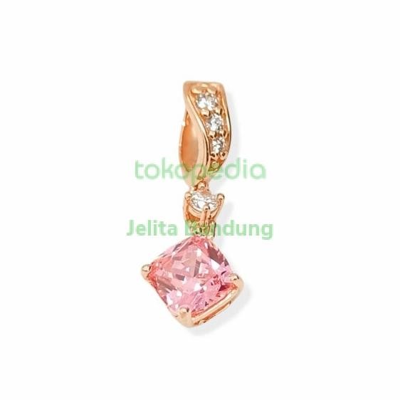 Liontin RoseGold Sandra Dewi Gold Morganite Series PD210447 755 18K best seller