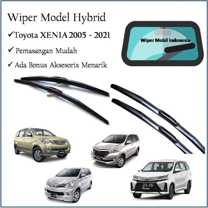 Wiper Kaca Mobil Daihatsu Xenia 2005 2006 2007 2008 2009 2010 Hybrid