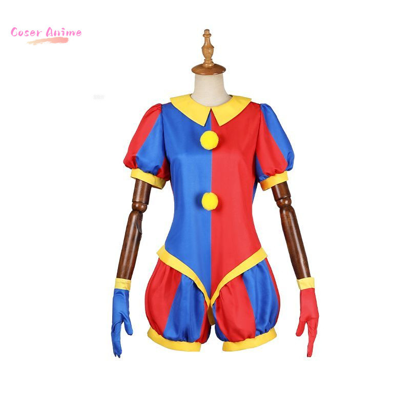 COSER ANIME CIRCUS POMNI COSPLAY UNIFORM COSTUME HALLOWEEN CARNIVAL PARTY CHRISTMAS PLAY ROLE