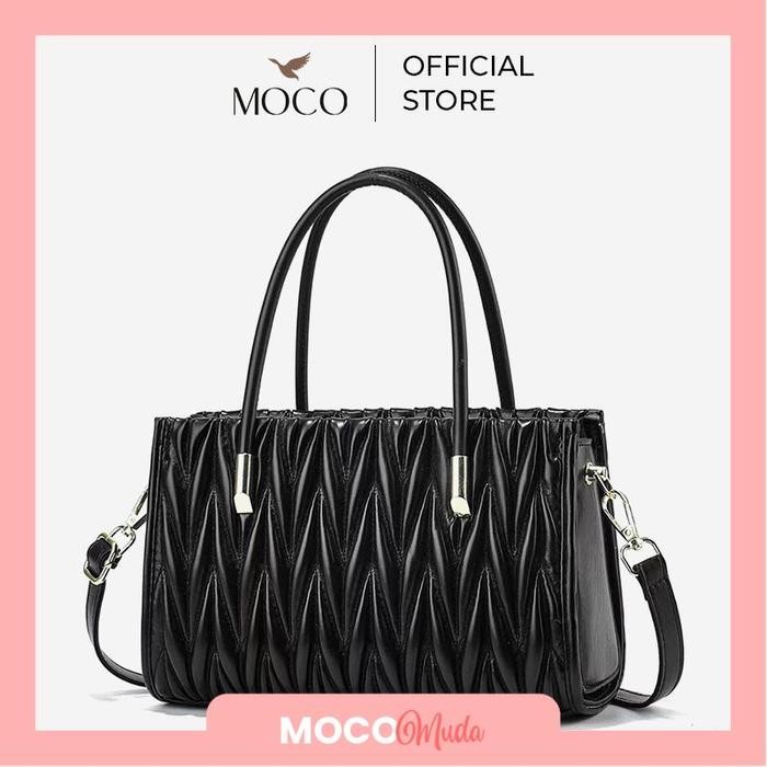 MOCO Fashion Tas Selempang Wanita Hand Bag Tekstur Timbul Zigzag 2819