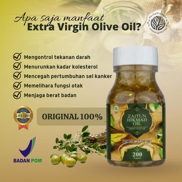MINYAK ZAITUN EXTRA VIRGIN OLIVE OIL ORIGINAL ZAITUN KAPSUL MURNI ASLI