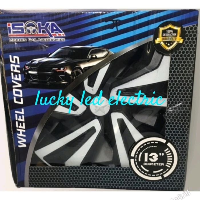 Dop Veleg Cover Velg Dop Velg Mobil Ring 13 Atau Diameter 13In Silver Hitam Isi 4 Pcs Pasti Ori