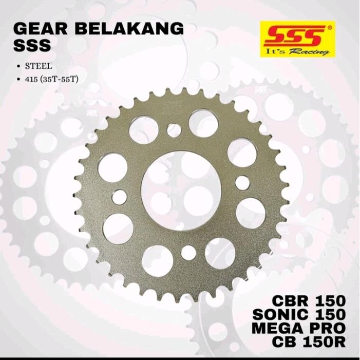 GEAR SSS (BELAKANG) 415 (TIPIS) : MEGAPRO, NMP, CB150R, CBR150,
