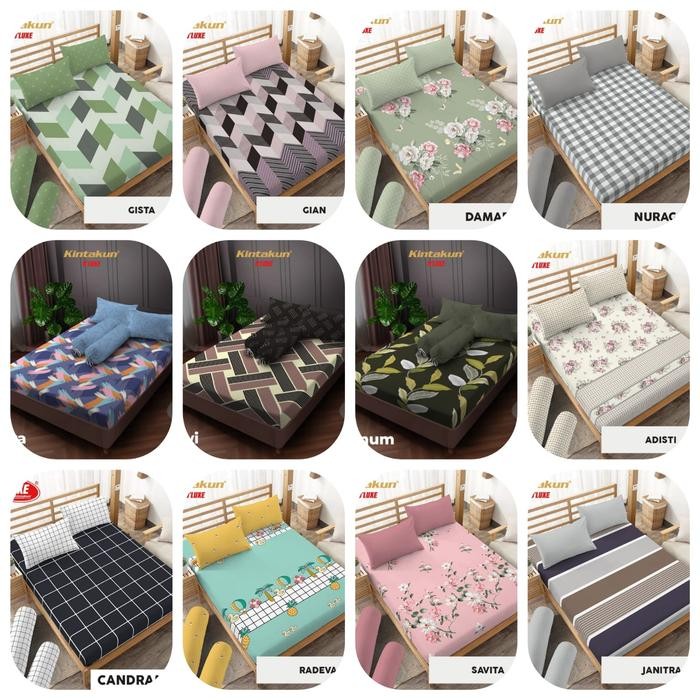 Sprei T30 Queen Kintakun Deluxe 160x200x30 cm - SPREI TINGGI 30 CM