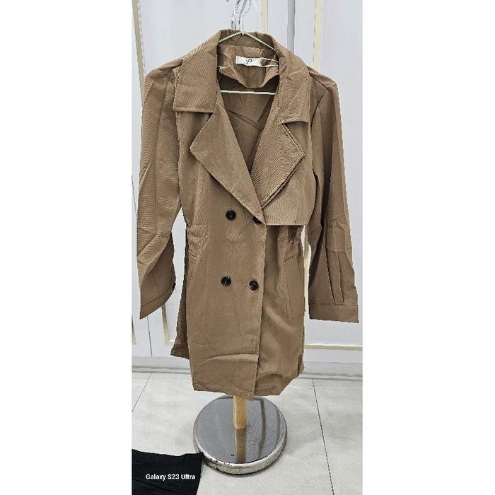 Jaket 8510 Blazer Outer Tebal Panjang Wanita Kancing