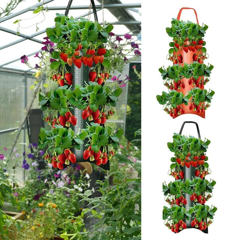 Upside Down Tomato Planter Vertical Hang Garden Bag Strawberry Vegetable Flower Plant Grow Bags Gard