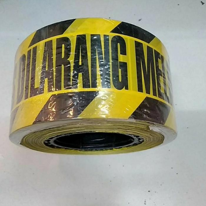 BERKUALITAS Pita Pembatas/ Brikade Police line (Dilarang Melintas)
