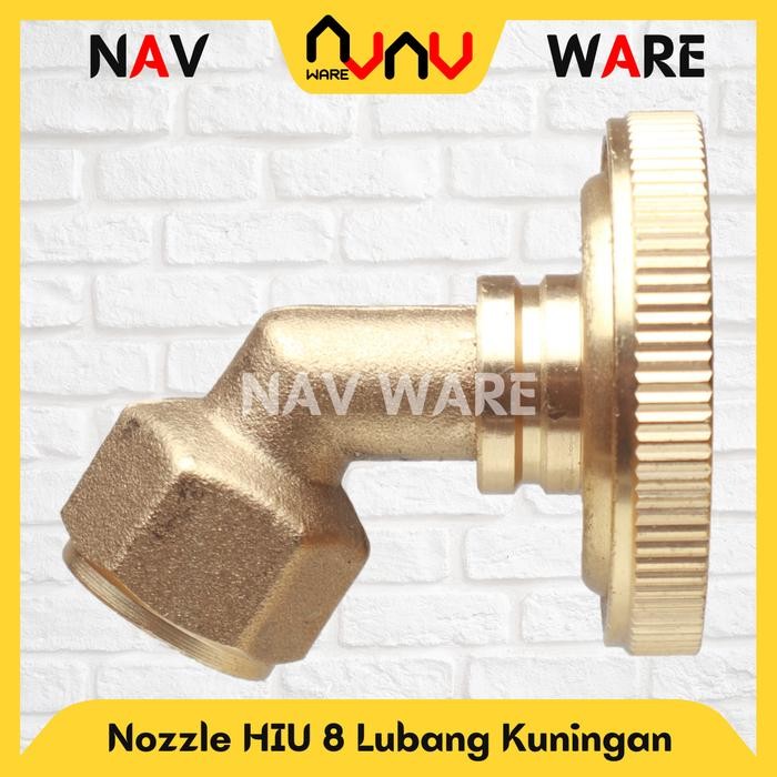 eqam- Nozzle Hiu 8 Lubang Kuningan Original Sprayer Elektrik Adjustable / Nozel Spuyer 8