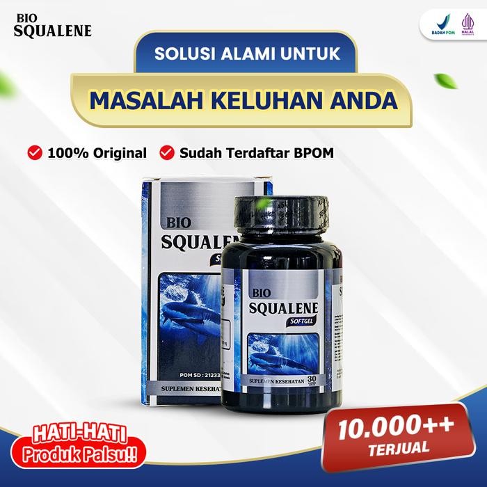 qja4- Bio Squalene Asli Original Minyak Hati Ikan Hiu Squalene Omega 3