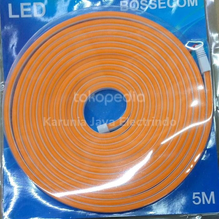dfue- Lampu Neon Flex Bossecom / Lampu Flexible 12V Orange