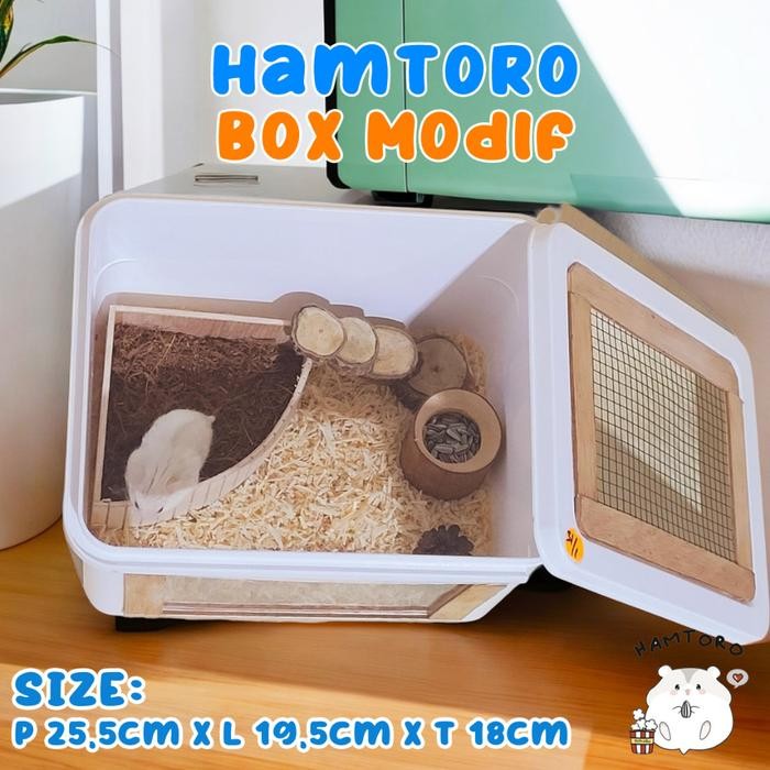 v0w1- Hamtoro Box Es Krim Modif Kandang Hamster Ukuran Besar Box Hamster