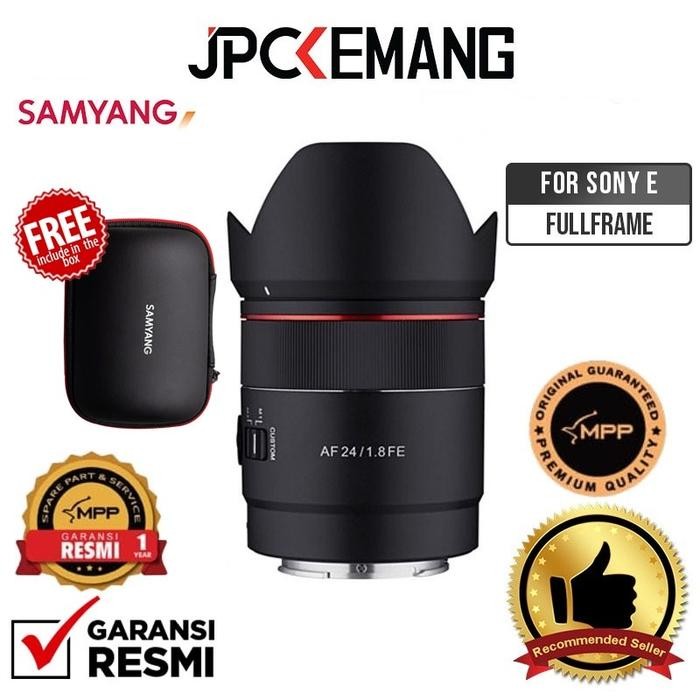 x3ad- Samyang Af 24Mm F1.8 For Sony E Lens Samyang 24Mm F/1.8 Sony Garansi Resmi