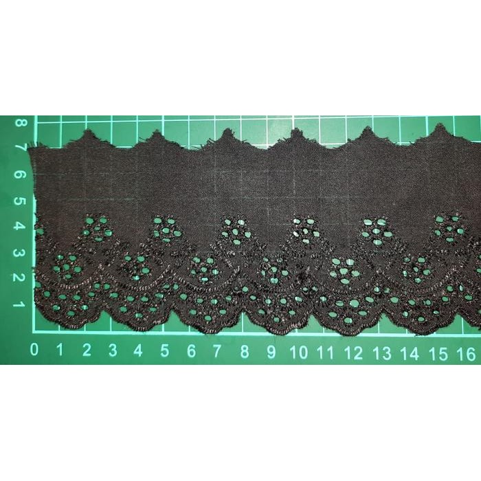 Sale Renda Katun Lebar 7 Cm/Kain Bordir Katun 7451 - 15 Yds