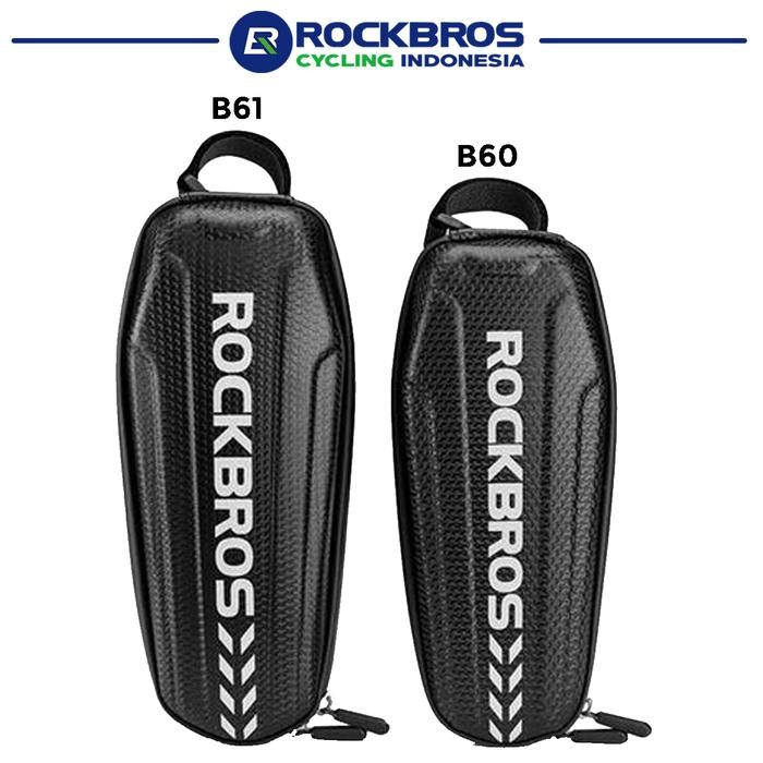 Wimcycle United - Rockbros B60 B61 Tas Frame Depan Sepeda Mtb Roabike Bicycle Front Tube Bag Hard