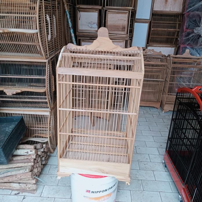 TERLARIS sangkar/kandang kosan no 2 UK 30x35 cm kayu jati READY STOCK