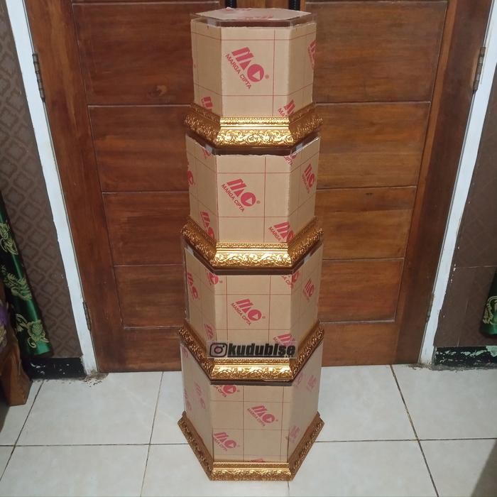 Paket Kotak Hantaran Seserahan Akrilik Hexagonal Segienam
