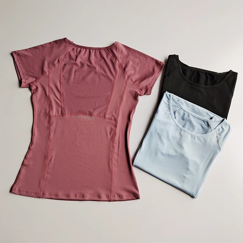 Outdoor Sports Shirt Sportswear Yoga Wear Women'S Sports T-Shirt Fitness Clothes Running Yoga Top