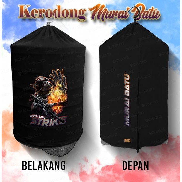 DISKON SK Kerodong Krodong Sangkar Burung Murai No 1, No 2, No 3 Gambar Murai Batu Strike Bahan