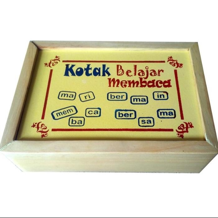 BLUETOYS KOTAK BELAJAR MEMBACA SUKU KATA MAINAN EDUKATIF MONTESSORI KODE 166