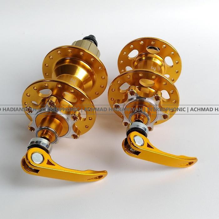 Baru Hub Freehub Raze 32 Hole Raze Hub Freehub 32H Hub Raze Gold 32 Hole Freehub Raze 32H Gold