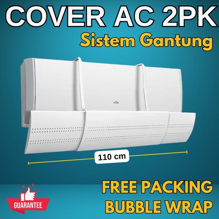 TERLARIS Cover Penghalang Penahan Hembusan Angin AC Kamar Reflektor AC Talang AC 2PK READY