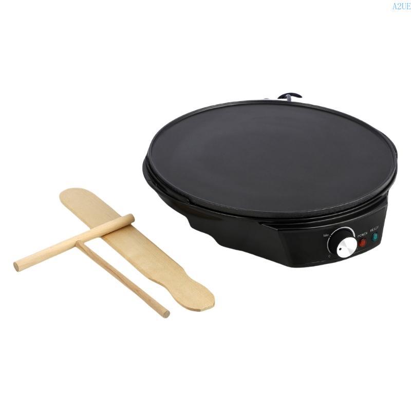 BEST A2UE Electric Griddle Crepe Maker 11.8in 1200W Breakfast Machine Electric Pancakes Pots for Del