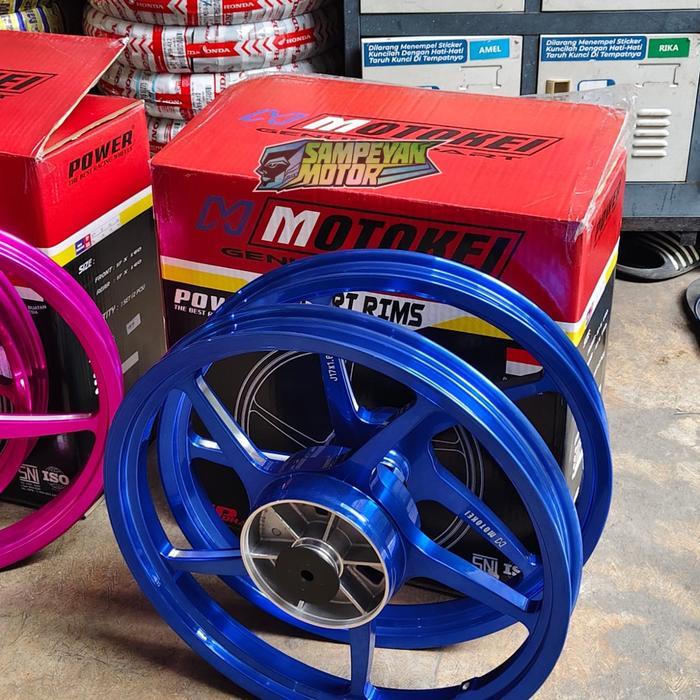 Velg Murah Vlg Promo Peleg Balap Racing Palang 5 Cakram Power Motokei Model Mutakin CNC Ring 17x160 