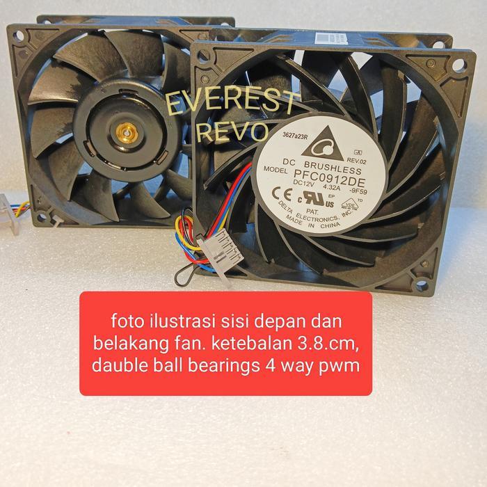 Kipas DC 12V 9x9cm Double Ball Bearings / fan kipas DC 9x9 cm 12vol
