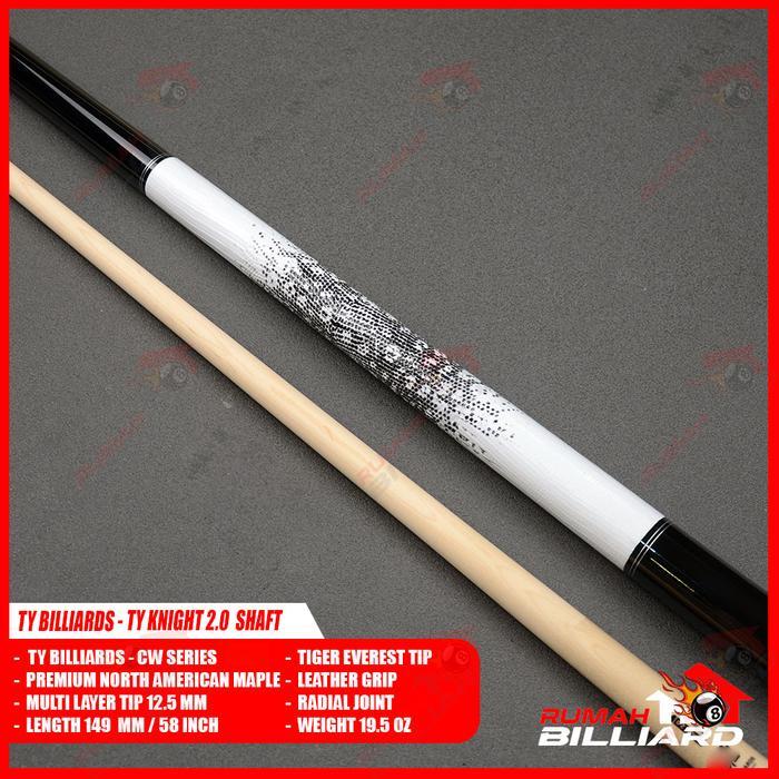 Stick Billiard - Billiard Cue - Ty Cw-4 - White - Ty Knight 2.0 Low Deflection