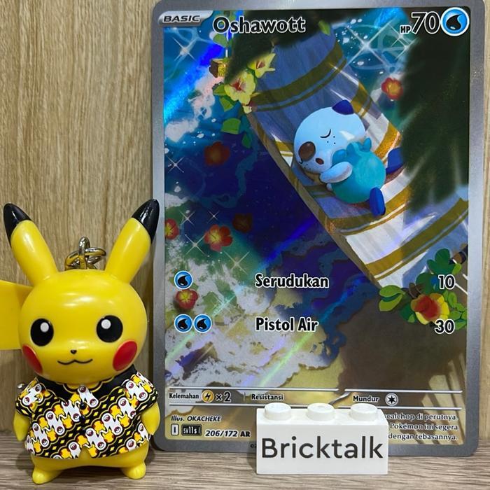 Oshawott sv11s AR 206/172 Hitam dan Putih Indonesia Kartu Pokemon TCG Original