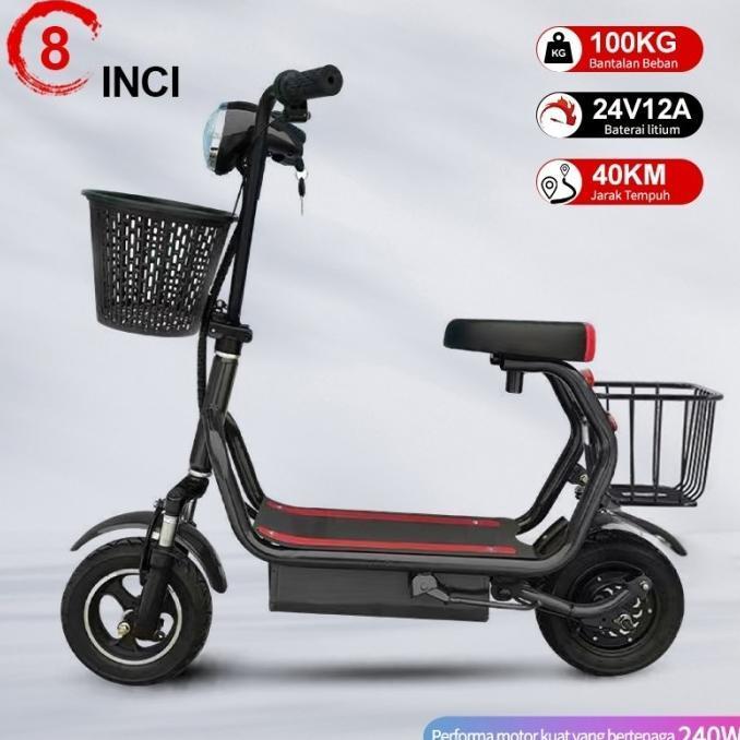 Skuter Elektrik/Listrik New Model Adult Scooter/Mini Skuter Scooter - standar