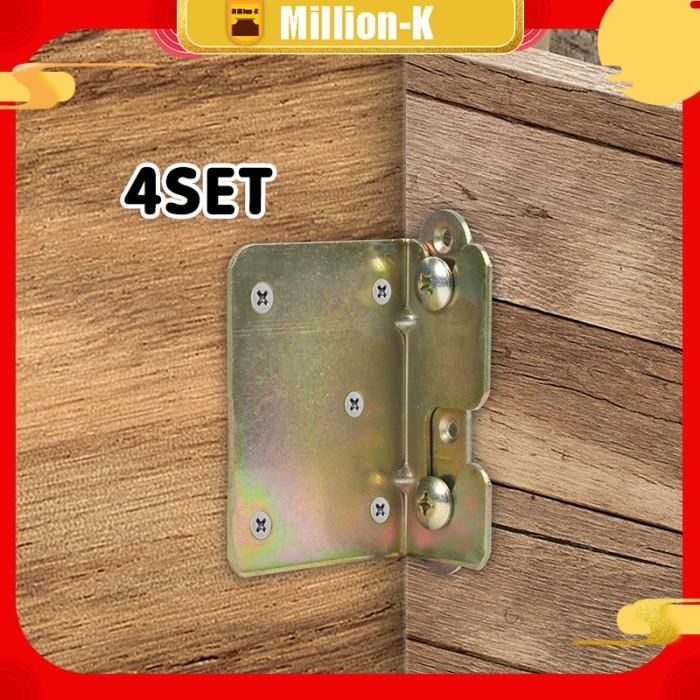 Hak Ranjang Baut / Braket Dipan / Siku Tempat Tidur / Bed Fitting / Hak Dipan