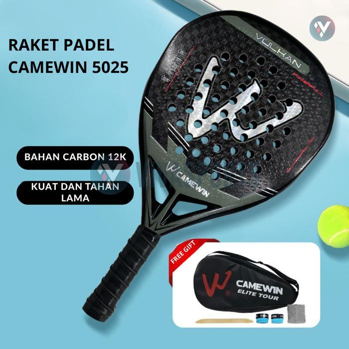 VIVASPORTS - CAMEWIN 5025 High Quality Raket Padel Original / Paddel Racket CAMEWIN 5025 Carbon 12K