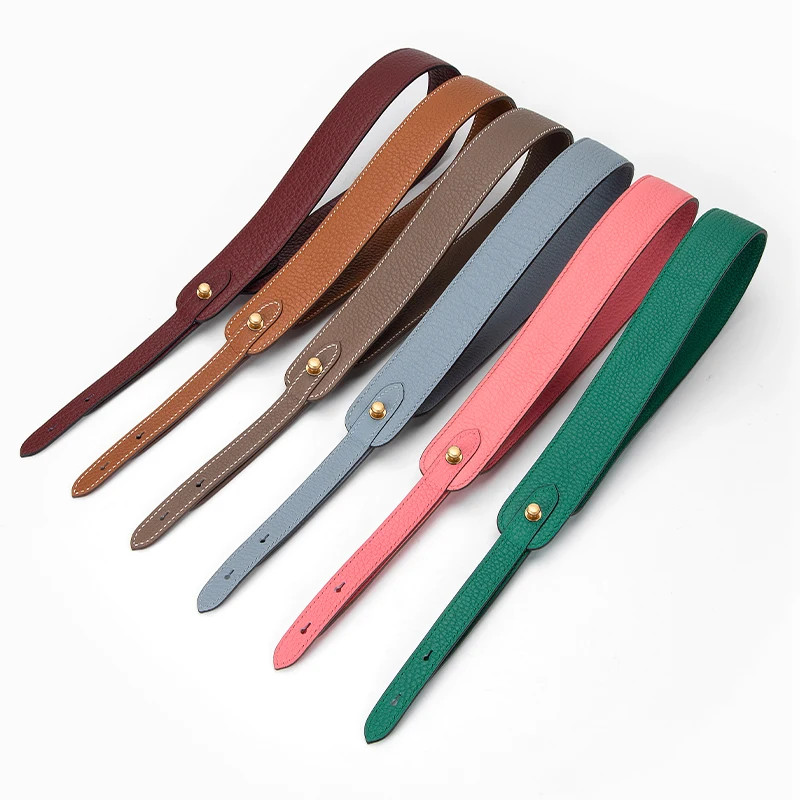 CRAZYSMITH Luxury Genuine Leather Bag Strap For Hermes Picotin Adjustable Shoulder Straps