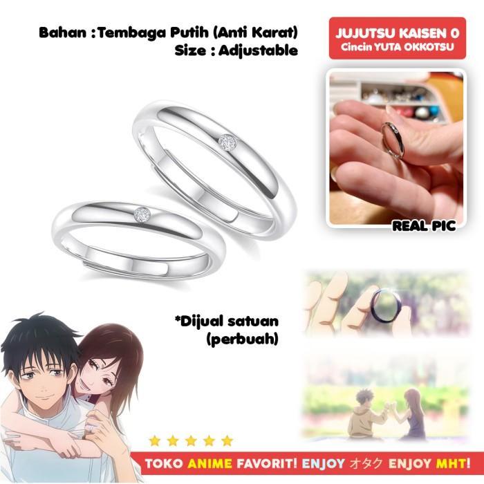Cincin Yuta Okkotsu Rika moto Anime Jujutsu Kaisen Cosplay