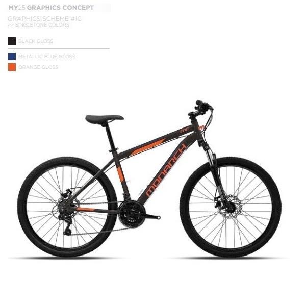 Polygon Monarch Sepeda MTB 27.5 Inch Frame Alloy Fork Suspension 3x7 Speed Mechanical Disc Brake Rod