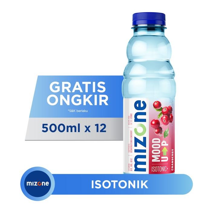 

oW.galiban - Mizone Cranberry Mood Up 500ml x12 Botol Minuman Isotonik 1 Box