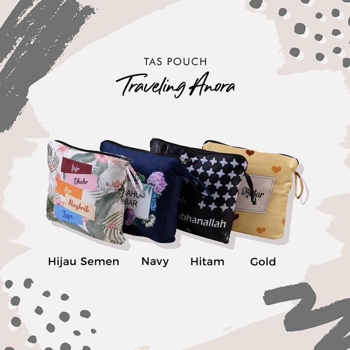 ASLI Tas Mukena Pouch Mukena Tempat Mukena Travel Traveling (Tas Saja) READY STOCK