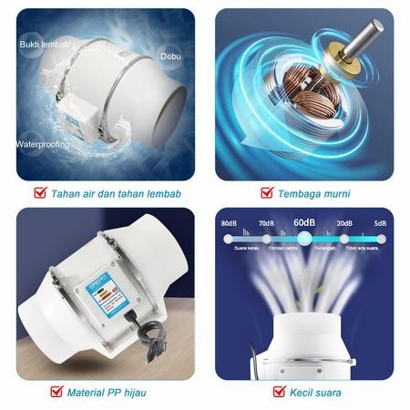 Stok Terbatas Kipas Blower Penghisap Asap Exhaust Fan Kipas Ventilasi Udara Terlariss 