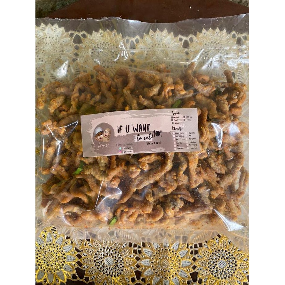 

CEMILAN PEDAS KERIPIK USUS AYAM 1 KG