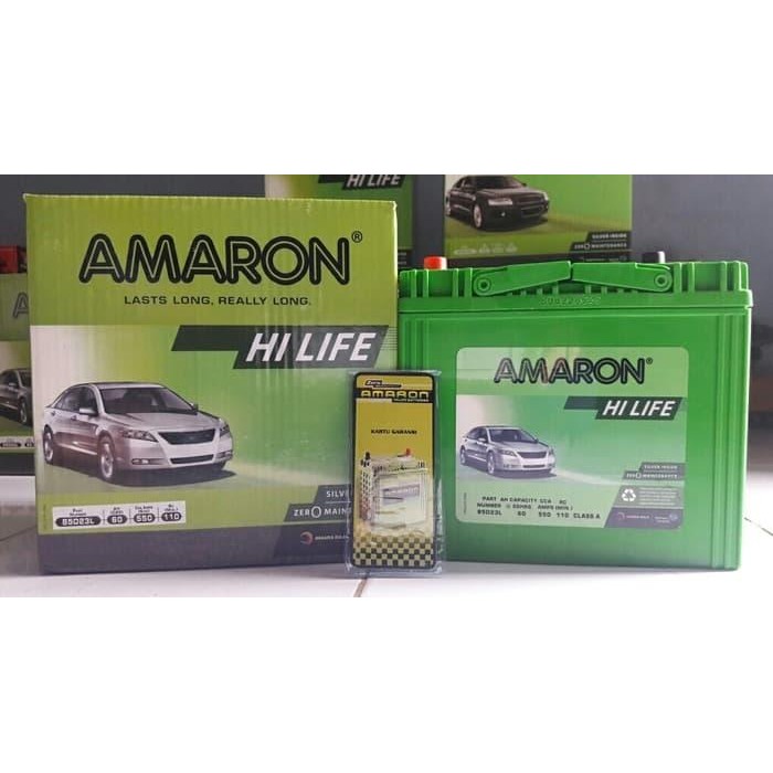 AKI MOBIL TOYOTA ALPHARD 85D23L AMARON AKI KERING GARANSI 1 TAHUN