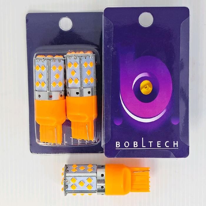 BOBLTECH LAMPU SEIN MOBIL PREMIUM LED T20 7440 W21W 3030-35 BHORNET KEDIP NORMAL 2 BUAH CAR
