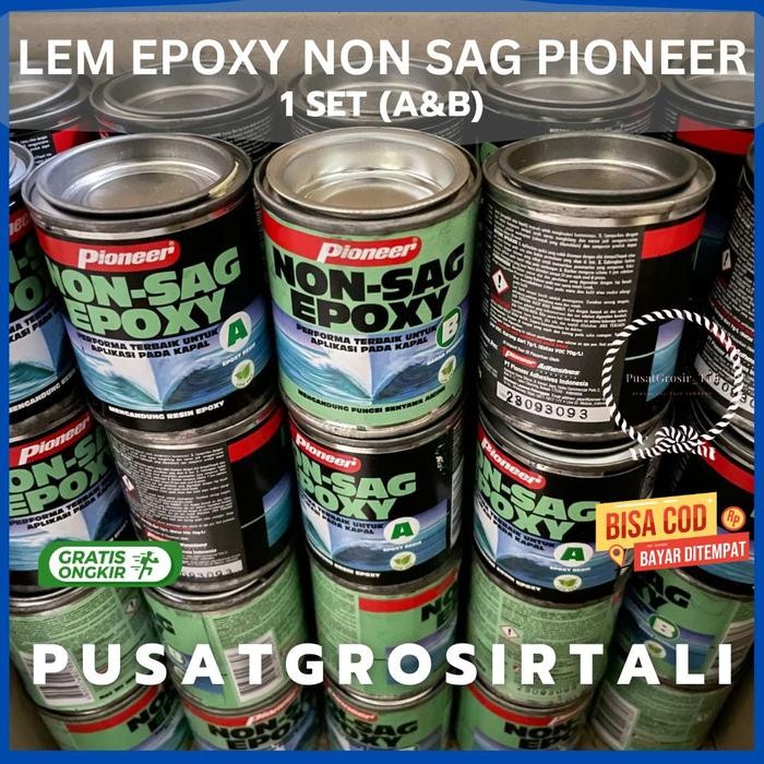 

LEM EPOXY NON SAG PIONEER 1 PINT 2 KOMPONEN (795 GR + 800 GR) 1 SET