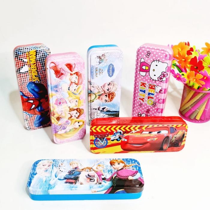 

SOS Kotak Pensil Kaleng Biasa 2 Susun Biasa 7.5x20/Tempat Pensil/Pencil Case/Tepak Stationery