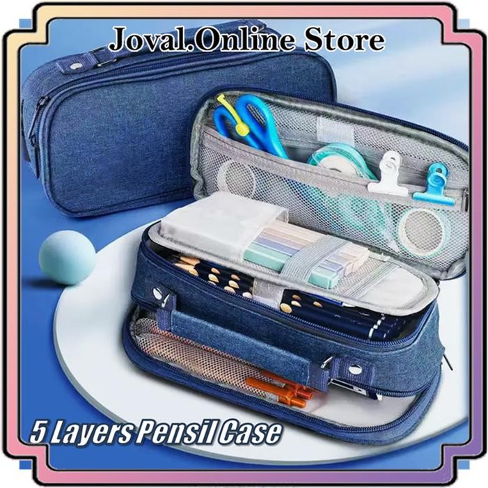 

TEMPAT PENSIL KOREA MULTI SEKAT UKURAN BESAR YRI