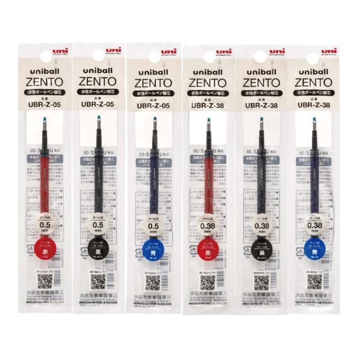 

Uni Uniball Zento Refill Gel Ink 0.38Mm 0.5Mm Mitsubishi Uni-Ball Tinta Isi Ulang Ubr-Z