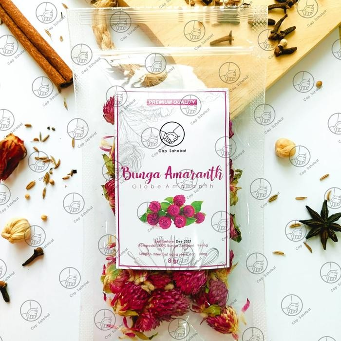 

Premium 8gr Bunga Amaranth Kering / Dried Globe Amaranth / Rempah / JSR 100%