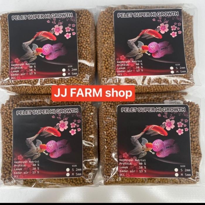 Pelet Ikan Koi Louhan Super Hi Growth 500Gr 1Kg Setara Hikari Growth