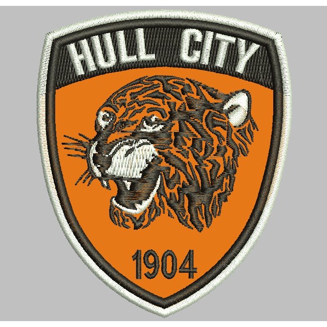 BCP-677 HULL CITY 1904 PATCH BORDIR LOGO/EMBLEM AKSESORIS