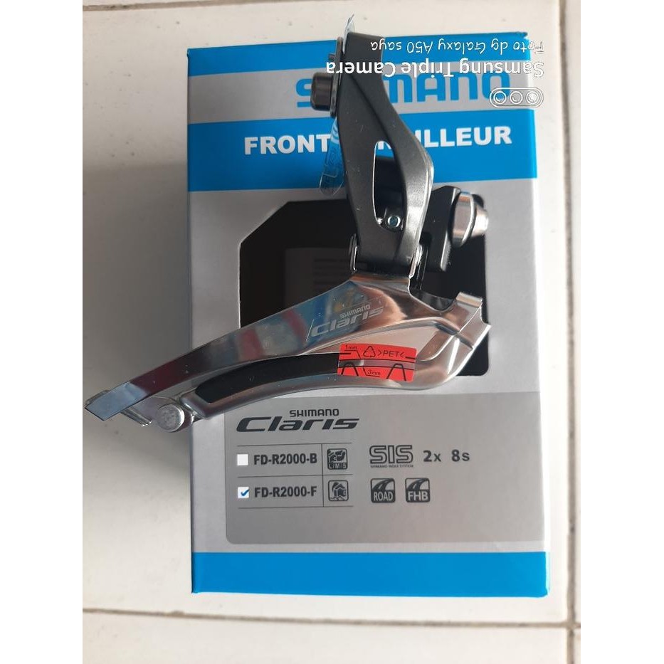 FD Front Derailleur SHIMANO CLARIS R2000 F Brazed On 2 x 8 speed